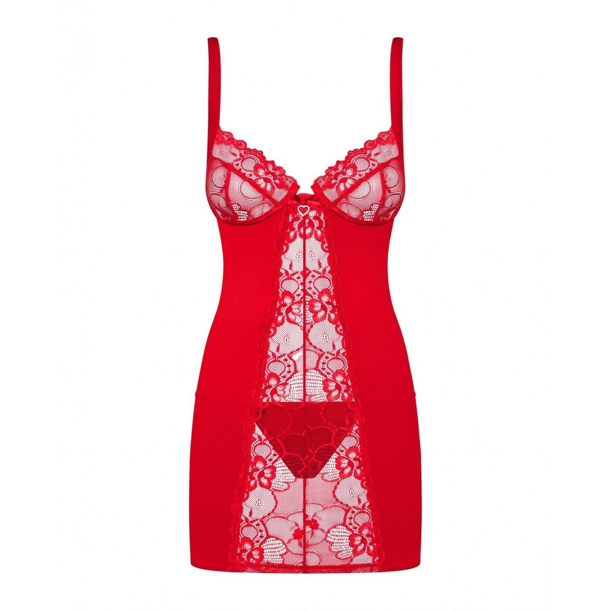 Babydoll Obsessive Heartina Rot XXL/XXXL - FlowNight