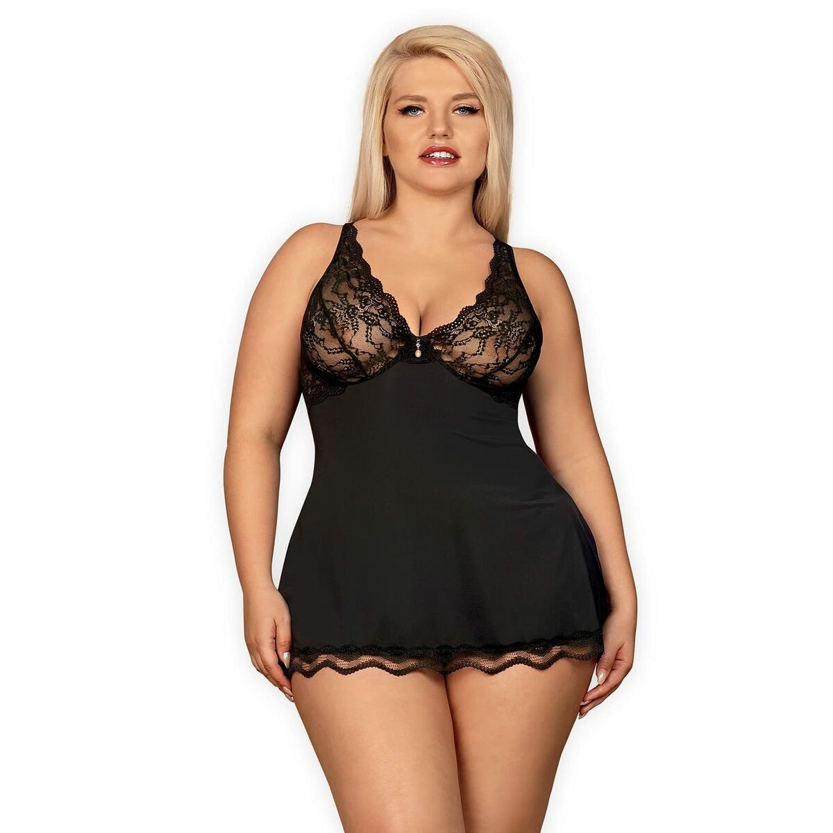 Babydoll Obsessive Luvae Schwarz XXL/XXXL - FlowNight