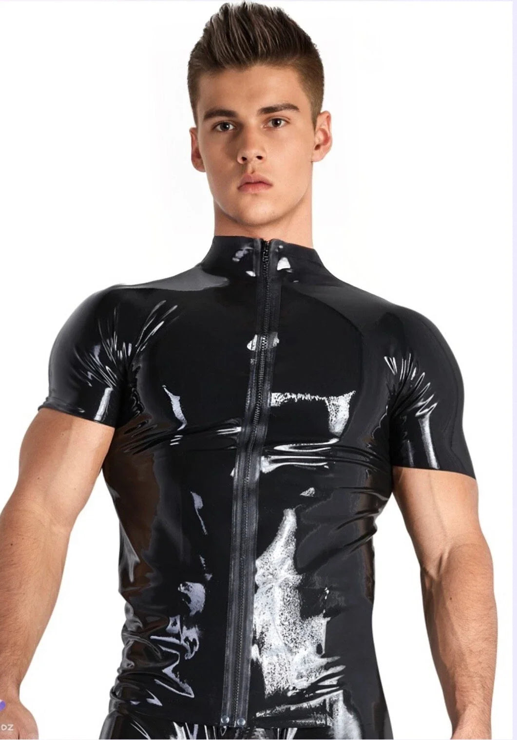 Latex Herren T-Shirt kurzarm