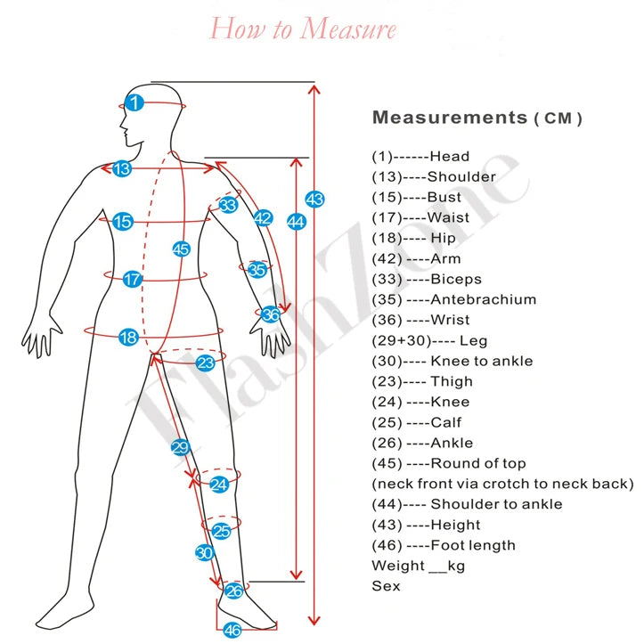 Herren Latex Weste aus Gummi – körpernahes Fetish Trikot Messanleitung