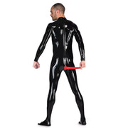 Herren Latex Catsuit mit Analkondom und Zehensocken
